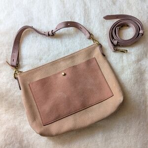 Madewell Transport Tote In Nubuck Suede Leather With 2 Straps Like